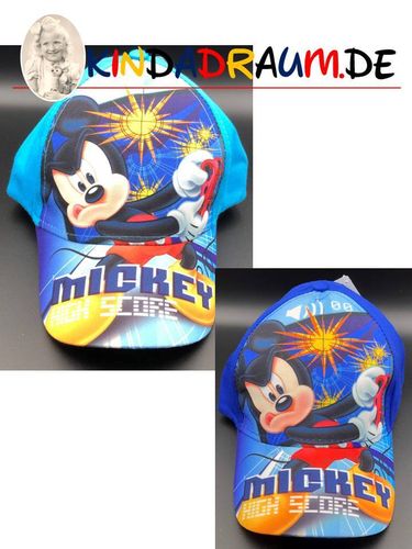 Mickey Maus Cap High Score hellblau oder dunkelblau