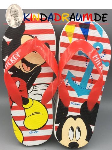 Mickey Maus Flip Flop Rot/Weiß  28 - 34