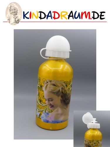 Princess Aluminium Trinkflasche Cinderella Gold 0,5 Liter