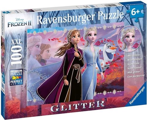 Ravensburger 128686 Puzzle Disney Die Eiskönigin 2 Glitter 100 Teile XXL