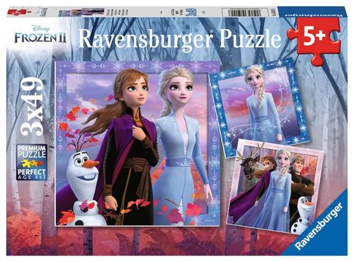 Ravensburger 050116 Puzzle: Disney Die Eiskönigin 2 Die Reise beginnt 3x49 Teile