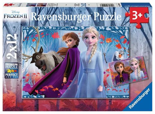 Ravensburger 050093 Puzzle Disney Die Eiskönigin 2 Reise ins Ungewisse 2x12 Teile