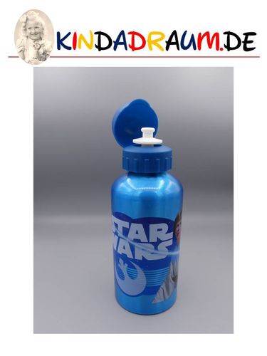 Star Wars Aluminium Trinkflasche blau wiederstand 500ml