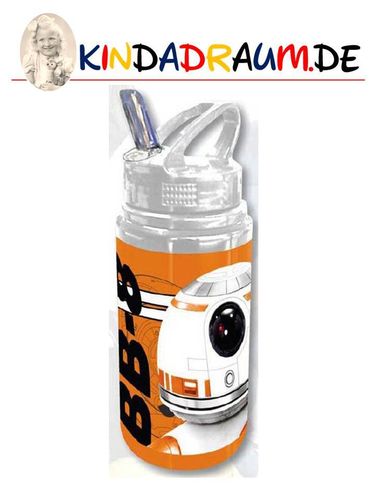 Star Wars Aluminium Trinkflasche Klappverschluß orange BB8 500 ml