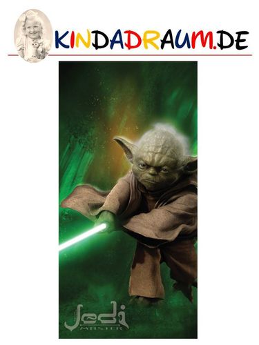 Star Wars Badetuch / Handtuch Jedi Meister Yoda 100% Baumwolle 140 cm x 70 cm
