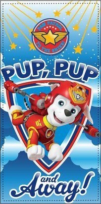 Paw Patrol Badetuch 70 cm x 140 cm 100 % Baumwolle Pup pup and away Marshall