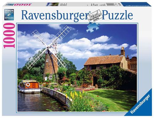 Ravensburger Puzzle 157860 Malerische Windmühlel 1000 Teile