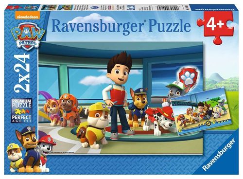 Ravensburger Puzzle 090853 Paw Patrol Hilfsbereite Spürnasen 4+ Jahre 2x24 Teile