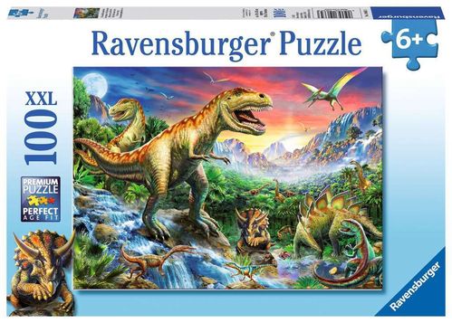 Ravensburger Puzzle 106653 Bei den Dinosauriern 6+ Jahre 100 Teile XXL