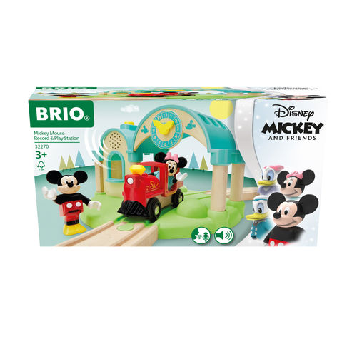 Brio 32270 Disney - Micky Maus Bahnhof mit Aufnahmefunktion 3+ Jahre