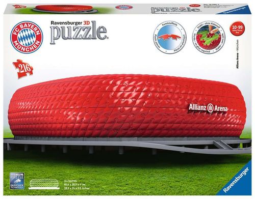 Ravensburger 125265 FC Bayern München - Allianz Arena 3D Puzzle 10-99 Jahre