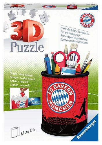 Ravensburger 112159 FC Bayern München - Utensilo 3D Puzzle 6-99 Jahre