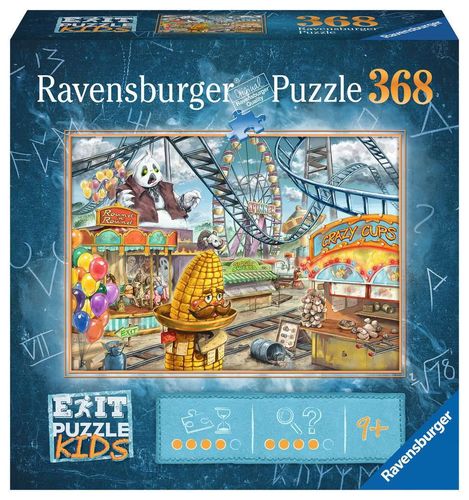 Ravensburger 129263 Im Freizeitpark KIDS EXIT Puzzle 9+ Jahre 368 Teile