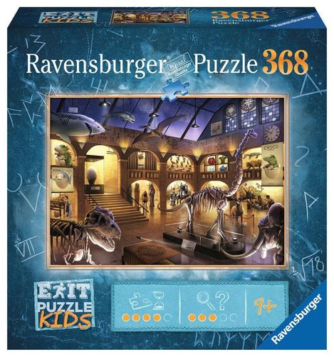 Ravensburger 129256 Im Naturkundemuseum KIDS EXIT Puzzle 9+ Jahre 368 Teile