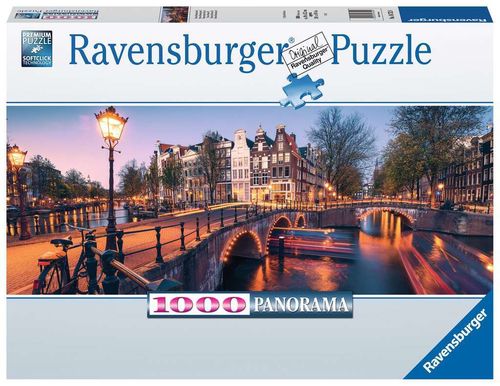 Ravensburger Puzzle 167524 Abend in Amsterdam 1000 Teile Panorama
