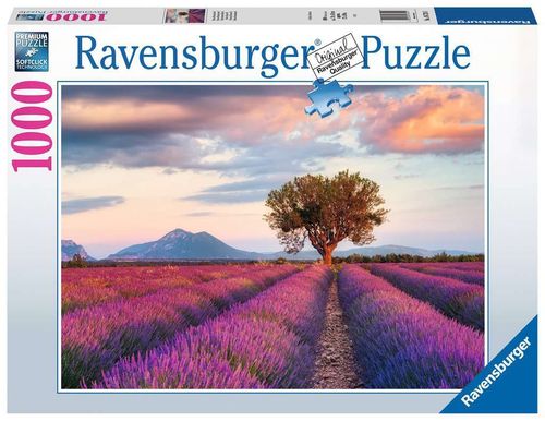 Ravensburger Puzzle 167241 Lavendelfeld zur Goldenen Stunde 1000 Teile