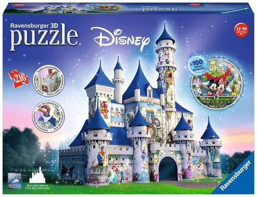 Ravensburger 125876 Disney Schloss 216 Teile 3D Puzzle 10-99 Jahre