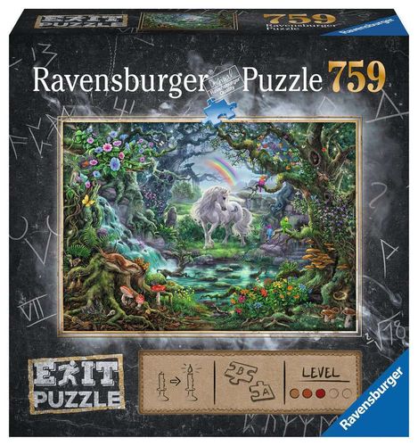 Ravensburger Puzzle 150305 EXIT Das Einhorn 759 Teile / Puzzle meets Mystery