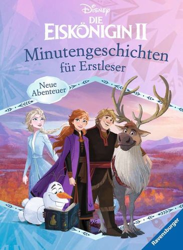 Ravensburger 496211 Disney Die Eiskönigin 2: Minutengeschichten für Erstleser