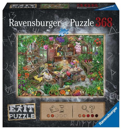 Ravensburger Puzzle 164837 EXIT Im Gewächshaus 368 Teile / Puzzle meets Mystery