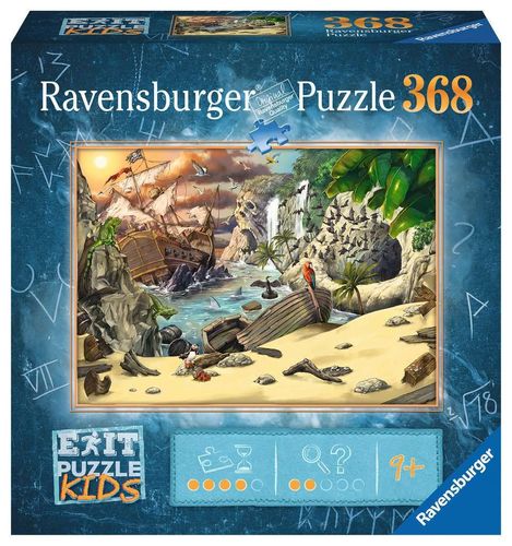 Ravensburger 129546 Das Piratenabenteuer KIDS EXIT Puzzle 9+ Jahre 368 Teile