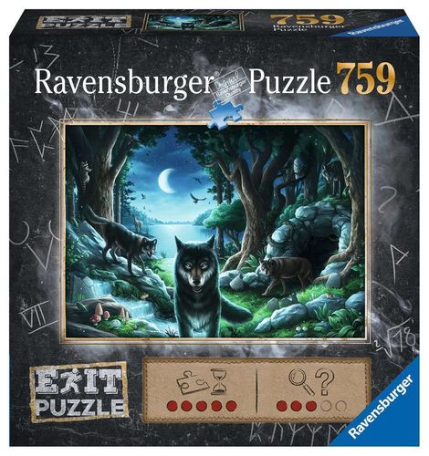 Ravensburger Puzzle 150281 EXIT Das Wolfsrudel 759 Teile / Puzzle meets Mystery