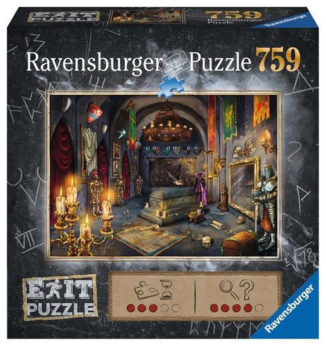 Ravensburger Puzzle 199556 EXIT Im Vampirschloß 759 Teile / Puzzle meets Mystery