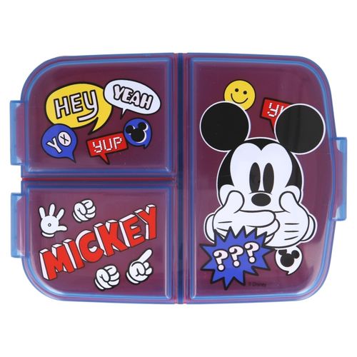 Mickey Maus Kinder Brotdose / Lunchbox / Sandwichbox unterteilt