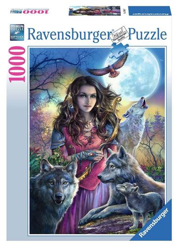 Ravensburger Puzzle 196647 Patronin der Wölfe 1000 Teile