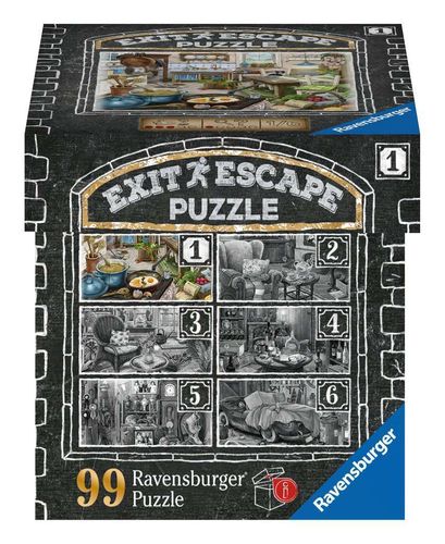 Ravensburger Puzzle 168774 EXIT im Gutshaus Küche Motiv 1, 99 Teile