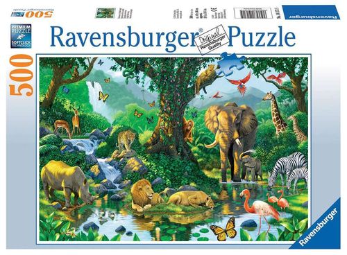 Ravensburger Puzzle 141715 Harmonie im Dschungel 500 Teile