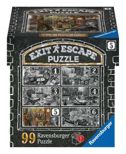 Ravensburger Puzzle 168811 EXIT im Gutshaus Dachboden Motiv 5, 99 Teile