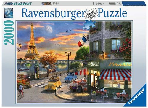 Ravensburger Puzzle 167166 Romantische Abendstunde in Paris - 2000 Teile