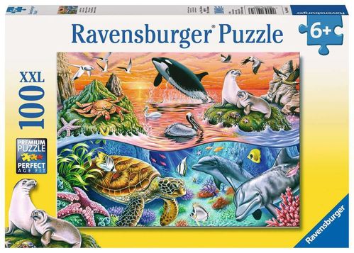 Ravensburger Puzzle 106813 Bunter Ozean 6+ Jahre 100 Teile XXL