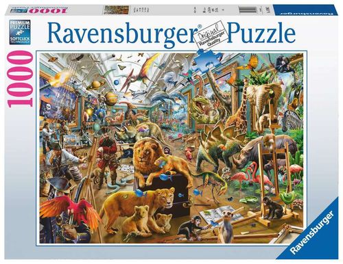 Ravensburger Puzzle 169962 Chaos in der Galerie 14-99 Jahre 1000 Teile