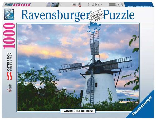 Ravensburger Puzzle 171750 Windmühle bei Retz 1000 Teile 17+Jahre