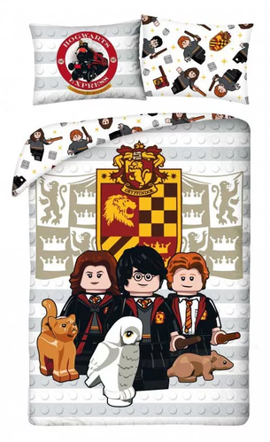 Lego - Harry Potter - Bettwäsche Set 140 x 200 cm 100% Baumwolle