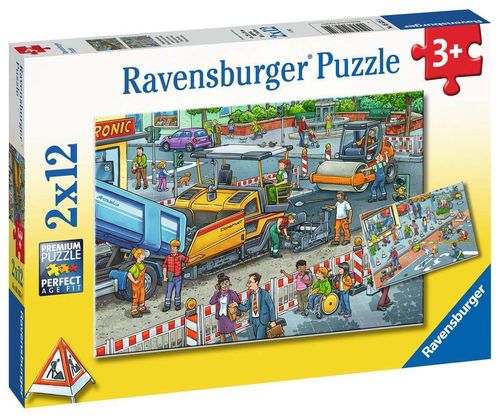Ravensburger Puzzle 05635 Straßenbaustelle 3+ Jahre 2x12 Teile